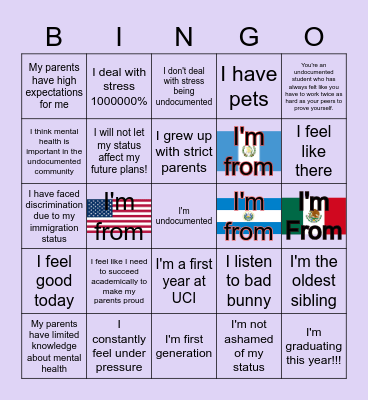 FMP Bingo Card
