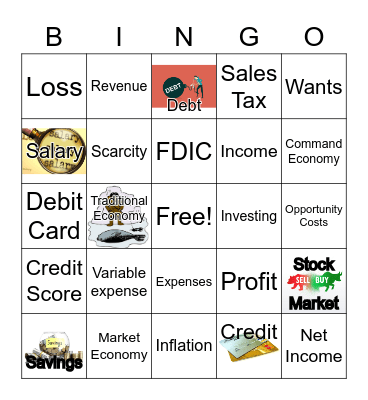 Personal Finance Bingo Card