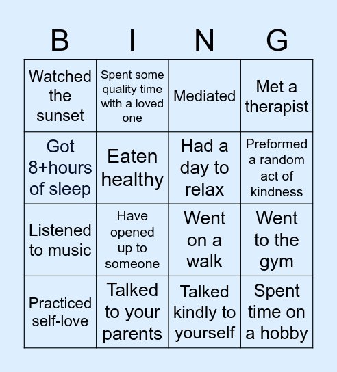 BINGOO Bingo Card