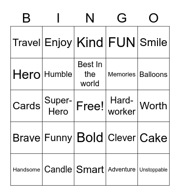 Happy Birthday appa! Bingo Card