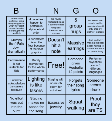 EUROBINGO Card