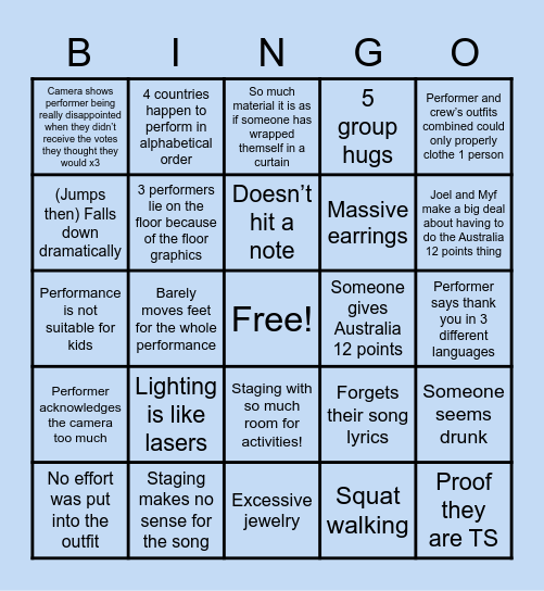 EUROBINGO Card