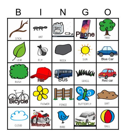 Outside Bingo Card