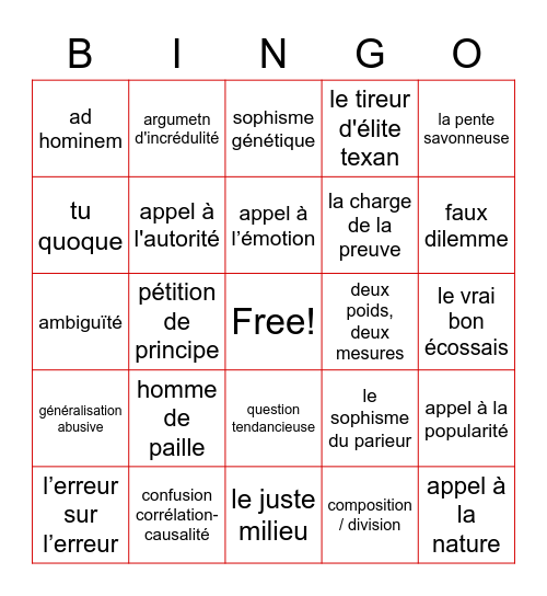 Politico Bingo! Bingo Card