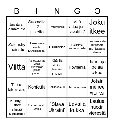 Pi-Tsa-Tsa-Tsa 2023 Bingo Card