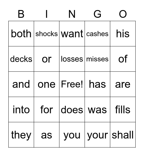 End of Book 1 Bingo Card