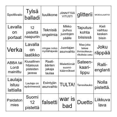 VIISUBINGO 2023 Bingo Card