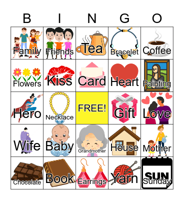 MOTHER'S DAY Bingo Card