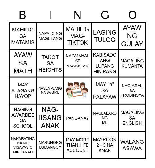 TELEBIBO HUMAN BINGO Card