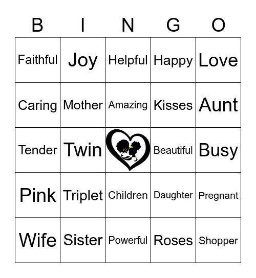 Mothers Day Bingo Card