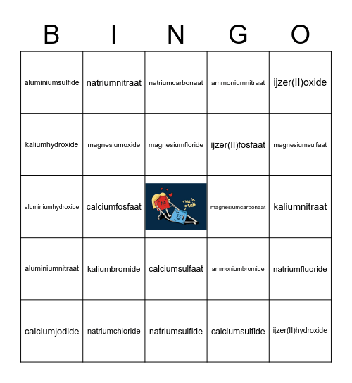 zouten Bingo Card