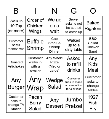 HOST Bingo 5/12 - 5/14 Bingo Card