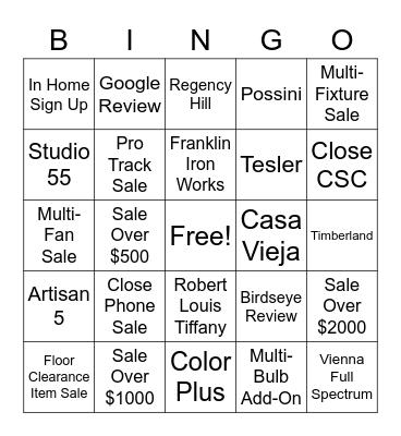 Memorial Day Bingo  Fri-Mon Bingo Card