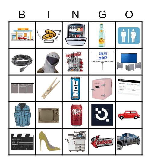 Break Time Bingo Card