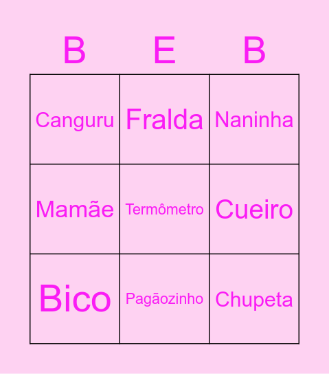 CHÁ DA LORENA Bingo Card