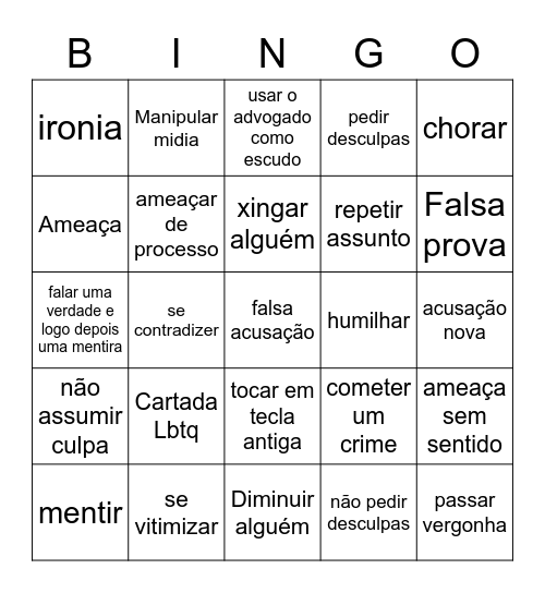 Ralucas bingo Card