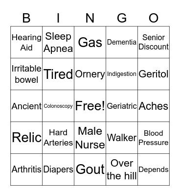 Sherwin's 40th Birthday Bingo Card