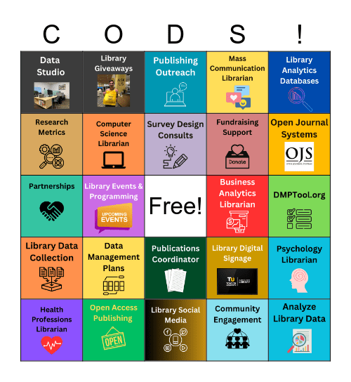 CODS Bingo Card