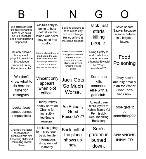 Found More Tapes Bingo Card