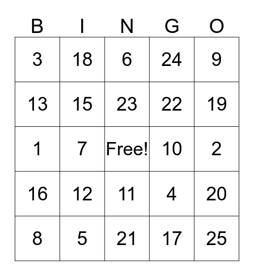 Happy Valentine's Day Bingo Card