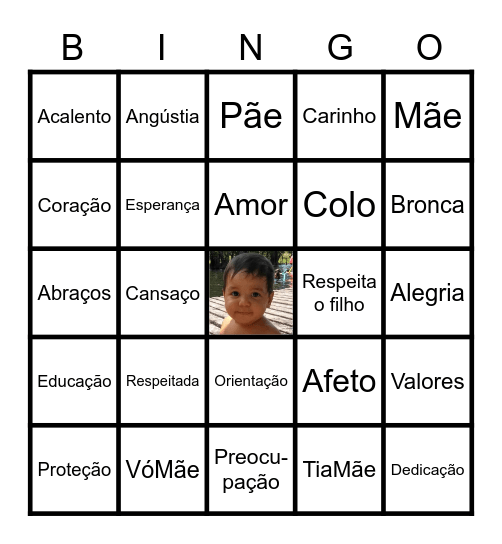 Dia das Mães Bingo Card