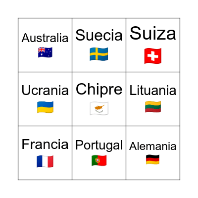 EuroBingo 2023 Bingo Card