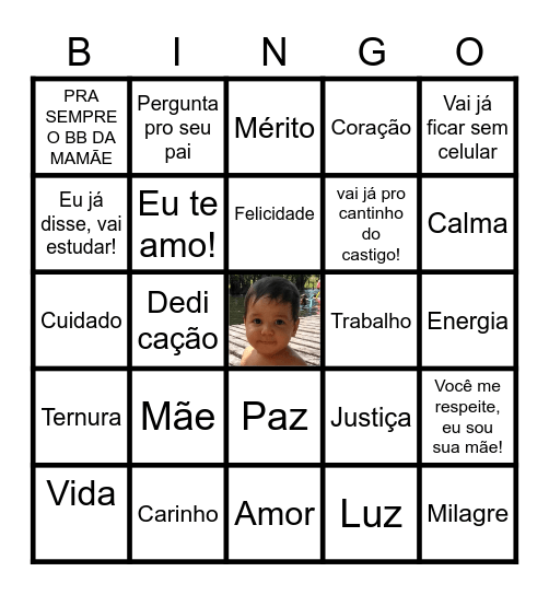 DIA DAS MÃES FAMILIA OLIVEIRA Bingo Card