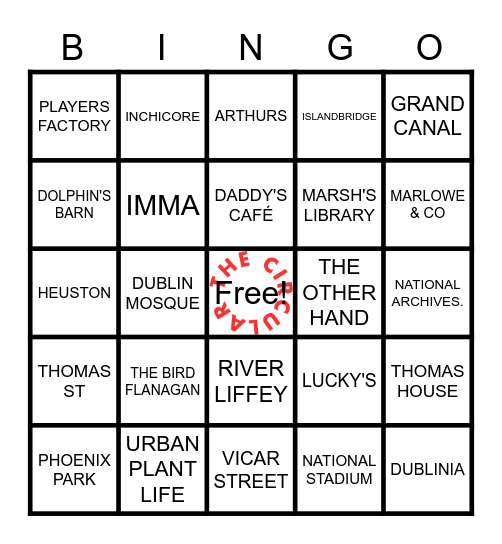 D8 CULTURE DATE Bingo Card