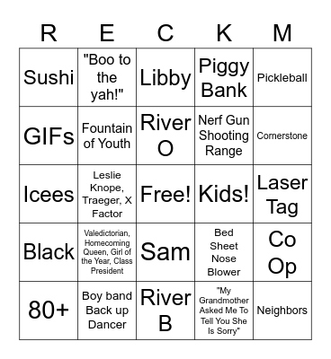 Mother's Day Bingo Card