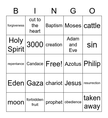 Mixed Lessons Bingo Card