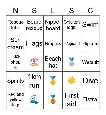 Nippers Bingo Card