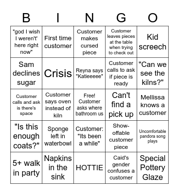 Paint Away Bingo pt.3 Bingo Card