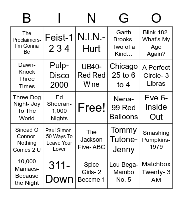 Radio Bingo: Count On It Bingo Card