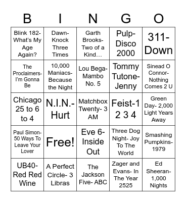 Radio Bingo: Count On It Bingo Card