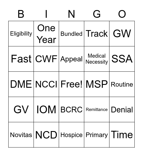 May Mania Bingo Card