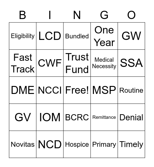 Sherman May Mania Bingo Card