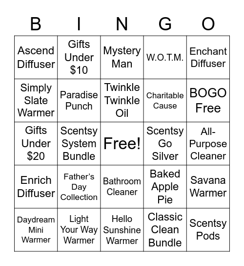 Bingo with Liz #2 Bingo Card