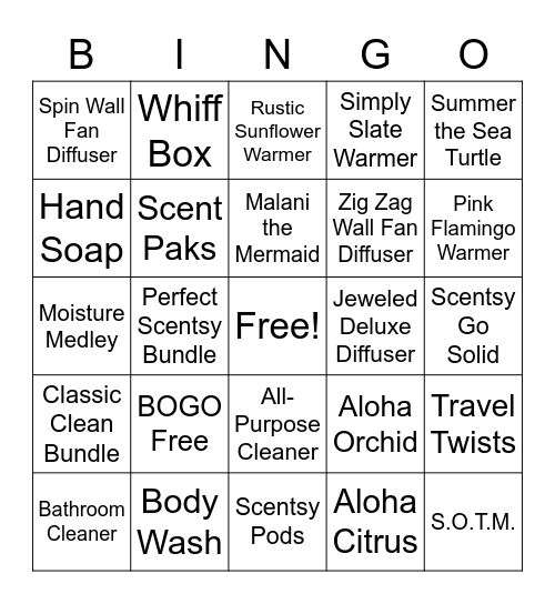 Bingo with Liz #3 Bingo Card