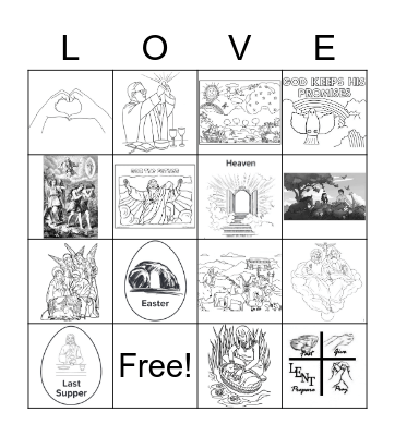 God's Love Bingo Card