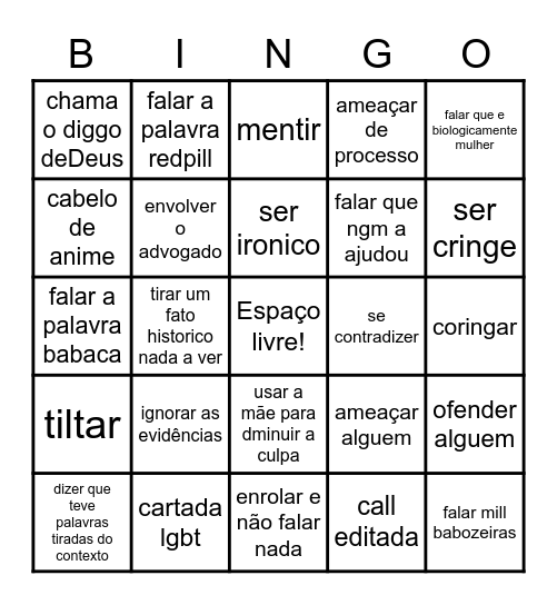 Raluca dossiê ep3 Bingo Card