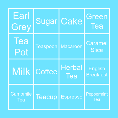 Coates Biggest Morning Tea 2023 Bingo Card