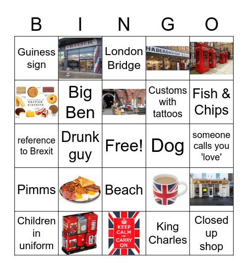 ONZK Ramsgate Bingo Card