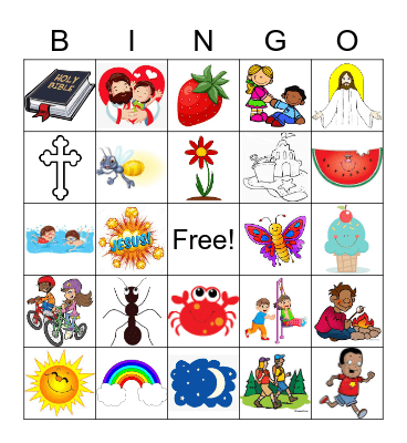 Prayground End of Year #2 Bingo Card