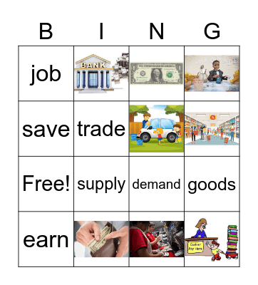 Junior Achievement BINGO Card