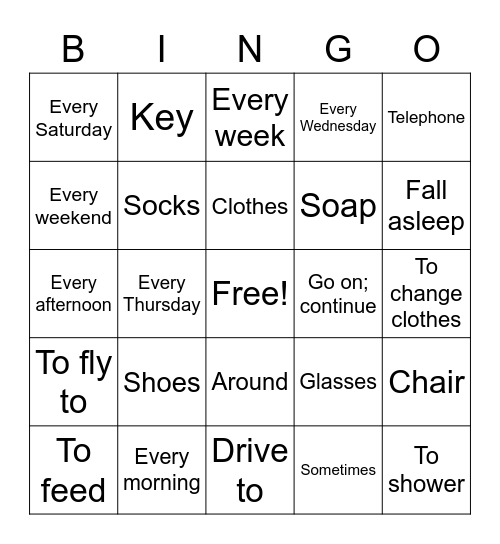 Master ASL- Unit 6 & 7 Bingo Card