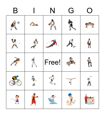 Sports Bingo Card