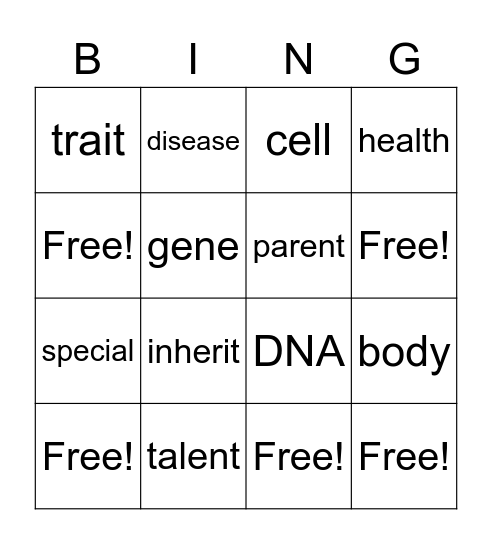 What Makes You, You Bingo Card