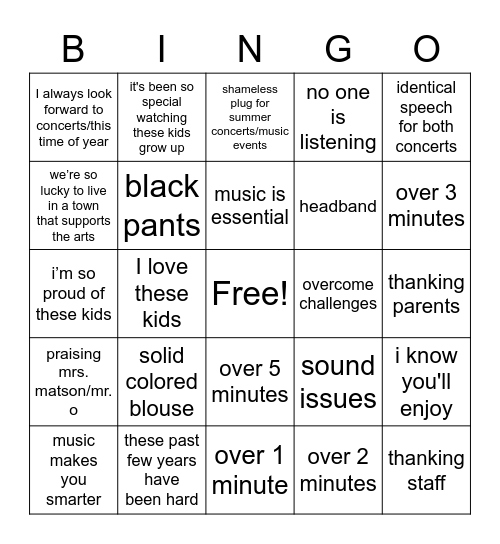 Mrs. Hiscovitch Speech Bingo! Bingo Card