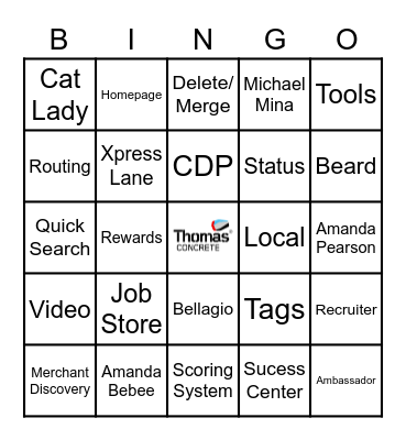 Tenstreet UC Bingo Card