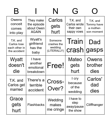 Lone-star Finale Bingo Card